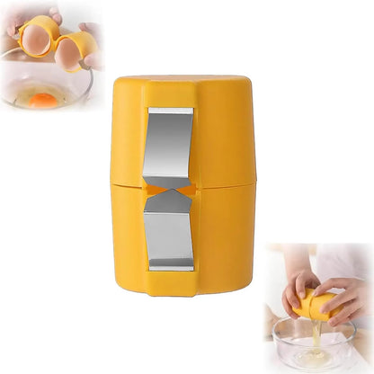1/2Pcs Multifunctional Egg Shell Opener Handheld Egg Cracker Separator Tool Eggshell Cutter Easy Open Kitchen Gadget for Raw Egg